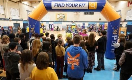 students at a find your fit career event 